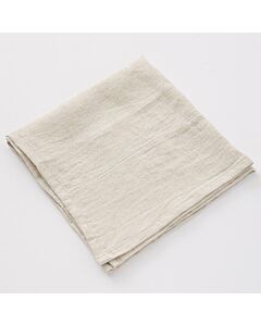 Charvet RYTHMO servet 45 x 45 cm linnen beige/wit