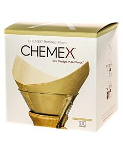 Chemex FSU-100 voorgevouwen ongebleekte filters 100 stuks