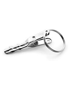Clippe Asso sleutelhanger met klem 8,1 cm rvs