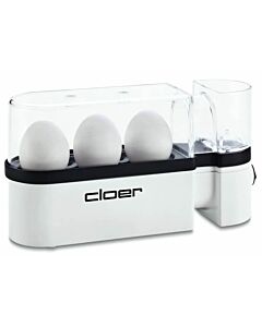 Cloer elektrische eierkoker voor 3 eieren kunststof wit