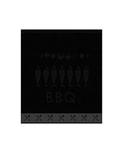 Oldenhof handdoek Foodbar 50 x 55 katoen zwart