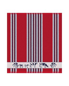 Oldenhof Friesian handdoek 50 x 55 cm katoen rood