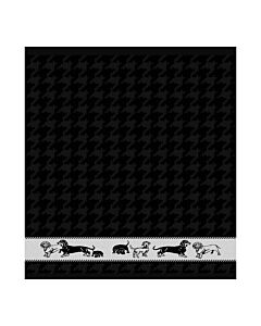 Oldenhof Saar handdoek 50 x 55 cm katoen zwart
