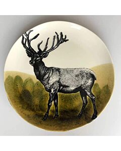Duro Hunting Deer serveerschaal 38 cm aardewerk