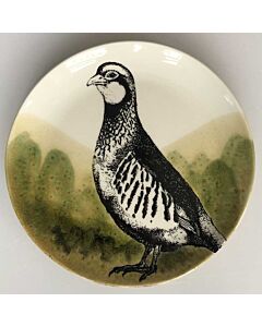 Duro Hunting Partridge dessertbord 24 cm aardewerk