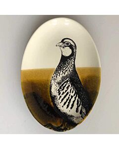 Duro Hunting Partridge klein ovaal bord 30 x 21 cm aardewerk