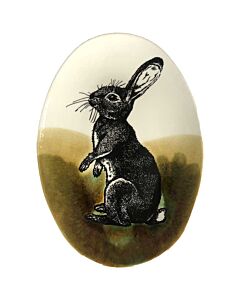 Duro Hunting Rabbit ovaal bord 39 x 28 cm aardewerk