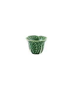 Bordallo koolblad eierdop aardewerk groen
