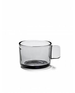Serax HEII Marcel Wolterinck espressomok 125 ml 8,5 x 6,5 cm h 4,5 cm glas zwart