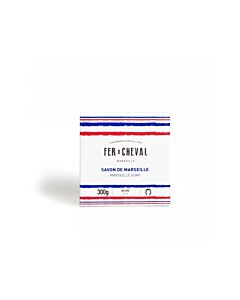 Fer à Cheval pure zeep olijfolie met Franse vlag 300 gram