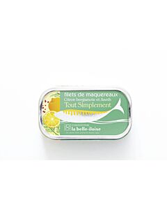 La Belle-Iloise Filets de Maquereaux citroen, bergamot en dille makreel 118 gram