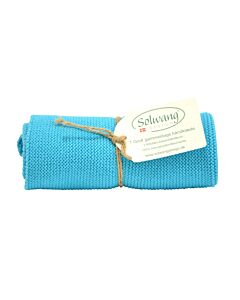 Solwang Design handdoek 32 x 47 cm katoen Turquoise