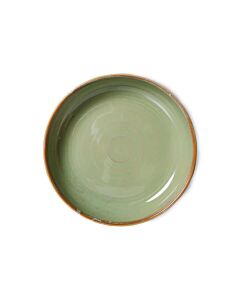 HK Living Chef Ceramics ACE7143 diep bord ø 19,3 cm aardewerk Moss Green