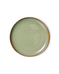 HK Living Chef Ceramics ACE7150 side plate ø 20 cm aardewerk Moss Green 