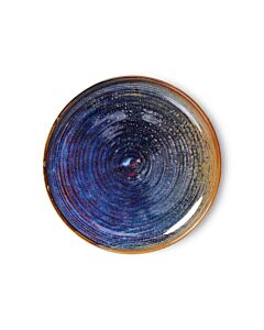 HK Living Chef Ceramics ACE7148 side plate ø 20 cm aardewerk Rustic Blue
