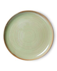 HK Living Chef Ceramics ACE7147 dinerbord ø 26 cm aardewerk Moss Green 