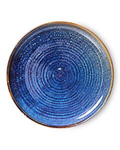 HK Living Chef Ceramics ACE7145 dinerbord ø 26 cm aardewerk Rustic Blue 