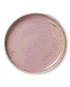 HK Living Chef Ceramics ACE7146 dinerbord ø 26 cm aardewerk Rustic Pink 