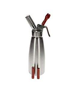 iSi Gourmet Whip sifon 1 liter rvs rood