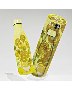 IZY Bottles x Van Gogh drinkfles 500 ml Sunflowers rvs
