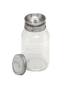 Kilner Spiralizer Jar spiraalsnijder set 1 liter glas rvs