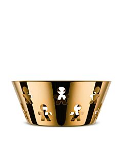 Alessi Girotondo Limited Edition fruitschaal laag 20,5 cm goud