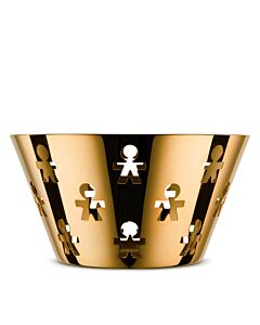 Alessi Girotondo Limited Edition fruitschaal 23 cm goud