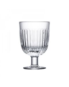 La Rochère Quessant wijnglas op voet met ribbel 220 ml glas