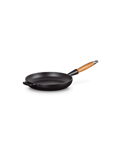 Le Creuset koekenpan rond met open greep ø 24 cm gietijzer zwart