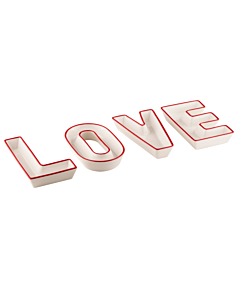 Ladelle Letters Love schalenset porselein 4-delig