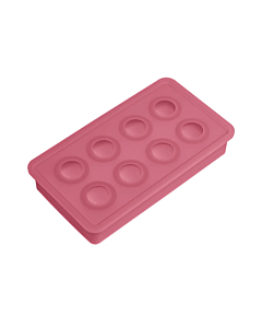 Lurch ijsblokjesvorm ø 3 cm 8 ijsblokjes silicone rood
