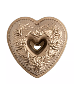 Nordic Ware Floral Heart Bundt brons aluminium