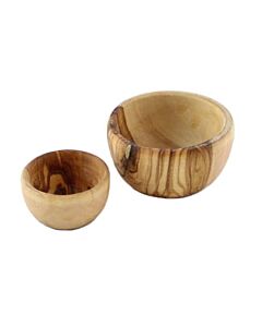 Bowls and Dishes Pure Olive Wood schaal 2-delig