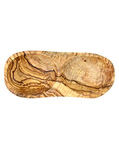 Bowls and Dishes Pure Olive Wood borrelduo recht olijfhout