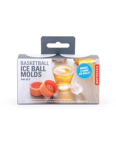 Oldenhof ijsbalvormen basketbal set van 2 oranje