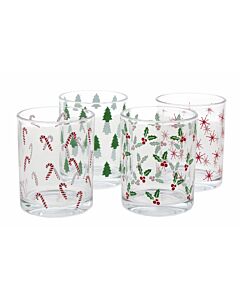Ladelle Jingle waterglas glas 4-delig