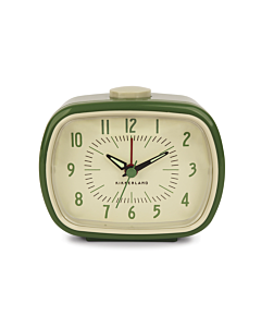 Oldenhof Retro Alarm Clock glow in the dark groen