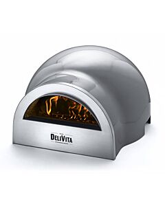 Delivita houtgestookte oven 65 x 59 x 39 cm Hale Grey