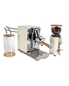 ECM Puristika espressomachine en C-Manuale 54 bonenmaler rvs / crème