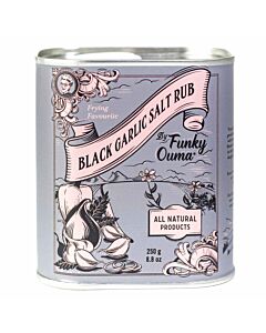 Funky Ouma Black Garlic Salt Rub 250 gram