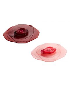 Charles Viancin Rose deksel ø 10 cm silicone roze 2 stuks