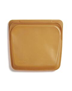 Stasher Bag herbruikbare zak 19 x 18 cm silicone Mojave Honey