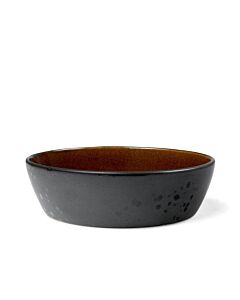 Bitz conische lage schaal ø 18 cm aardewerk Black/Amber