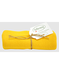Solwang Design handdoek 32 x 47 cm katoen Bright Yellow