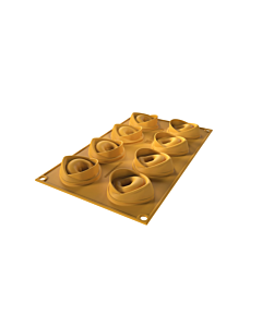 Silikomart Tortellino 20 mal 8 tortellini silicone geel