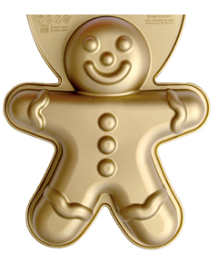 ScrapCooking Gingerbreadman bakvorm 27 x 22 cm silicone goud