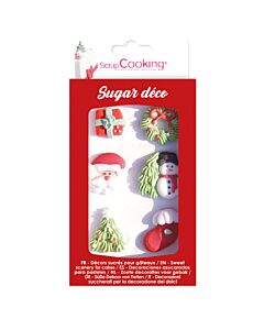Scrapcooking Suikerdecoratie Kerstfiguren 6 stuks