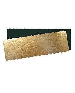 Scrapcooking Taart onderlegger 30 x 10 cm karton 5 stuks goud