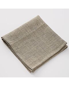 Charvet PEPITE servet 45 x 45 cm linnen grijs/beige