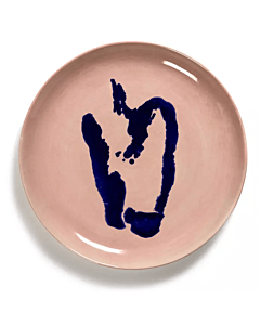Serax Feast by Ottolenghi bord M ø 22 cm h 2 cm aardewerk Delicious Pink + Pepper Blue